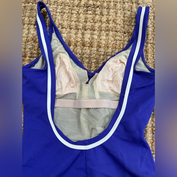 Vintage Cobalt Blue Bathing Suit See Measurements for size - Picture 9 of 12